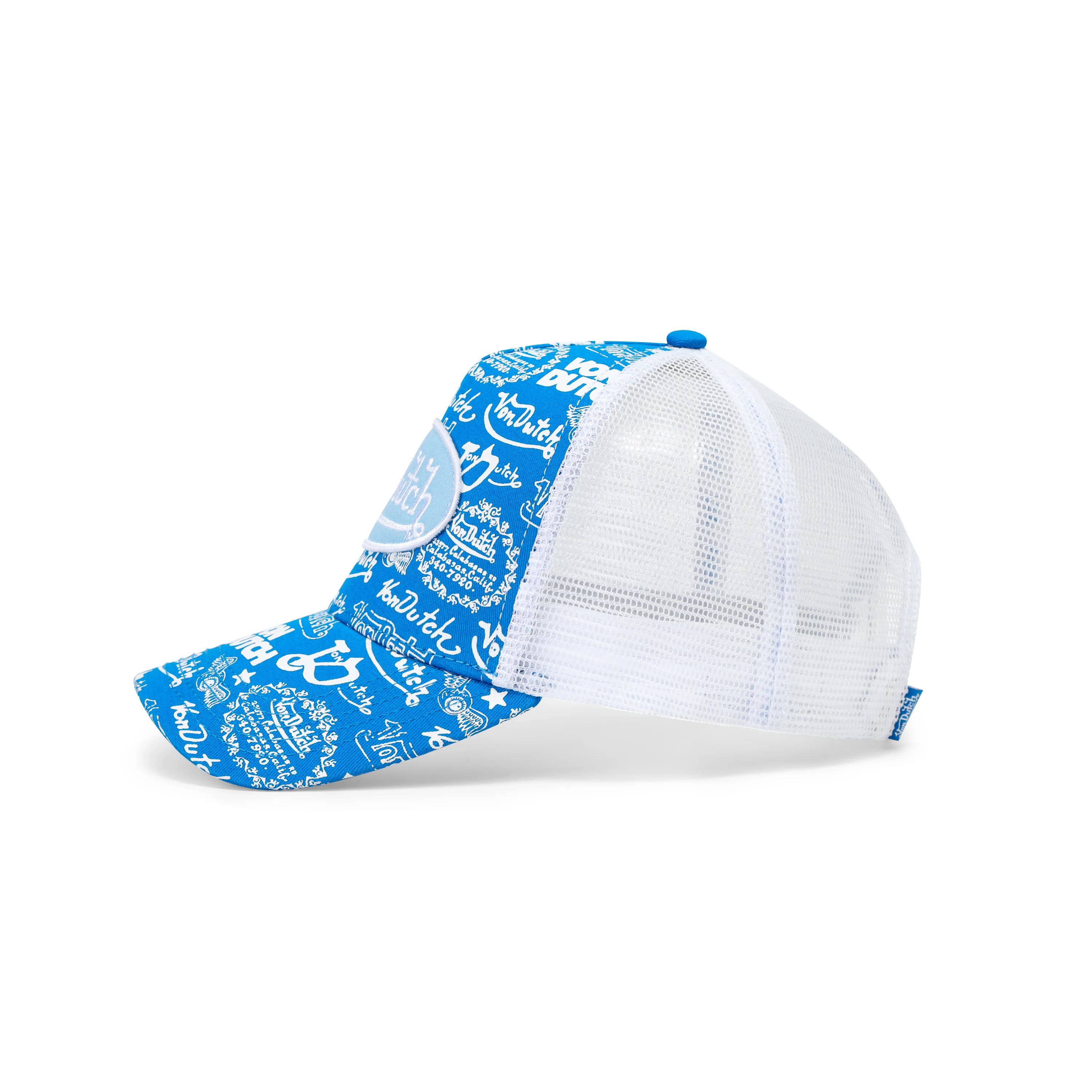 925-logo-stamp-trucker-hat-blue-3.webp Logo Stamp Trucker Hat - Blue