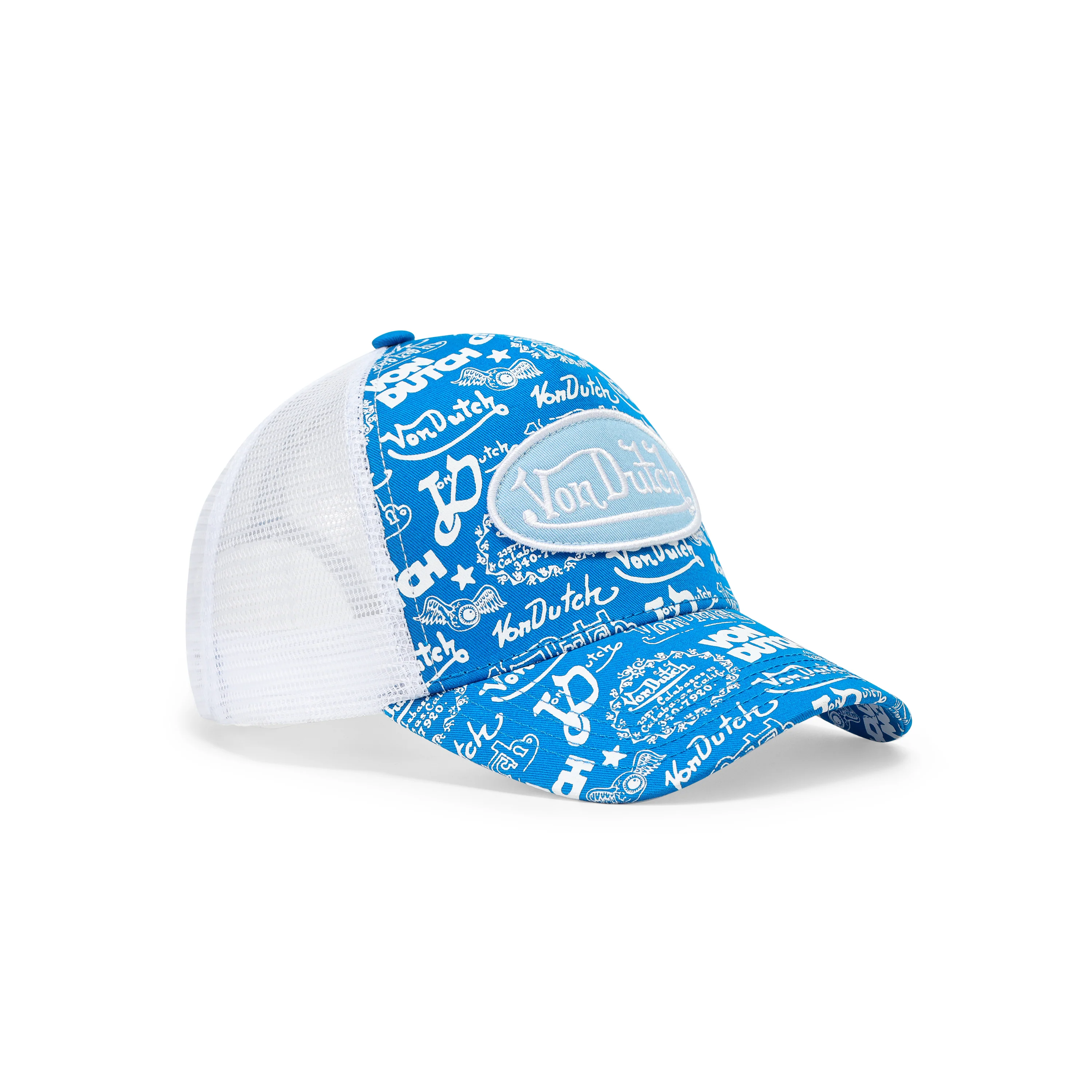 925-logo-stamp-trucker-hat-blue-6.webp Logo Stamp Trucker Hat - Blue