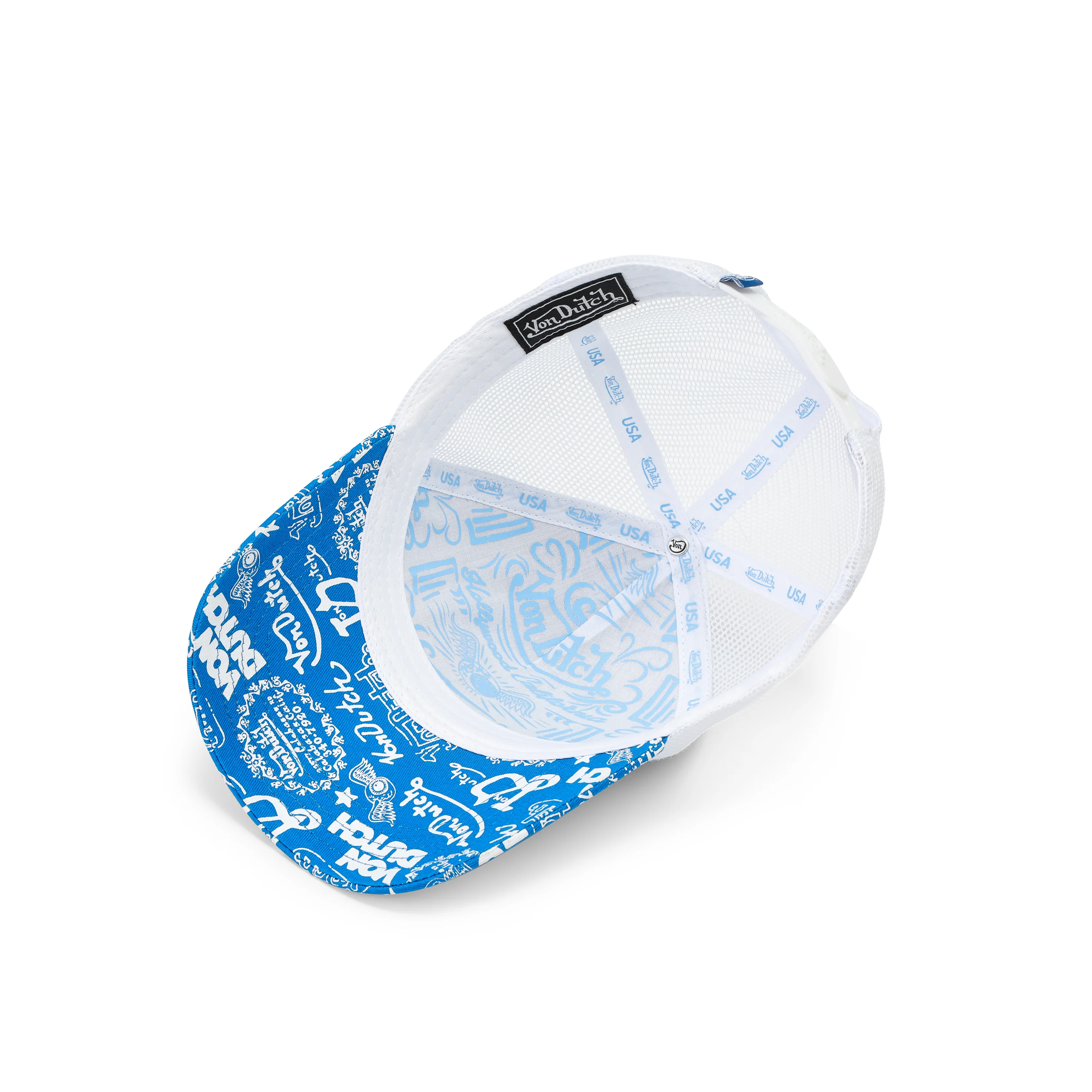925-logo-stamp-trucker-hat-blue-7.webp Logo Stamp Trucker Hat - Blue