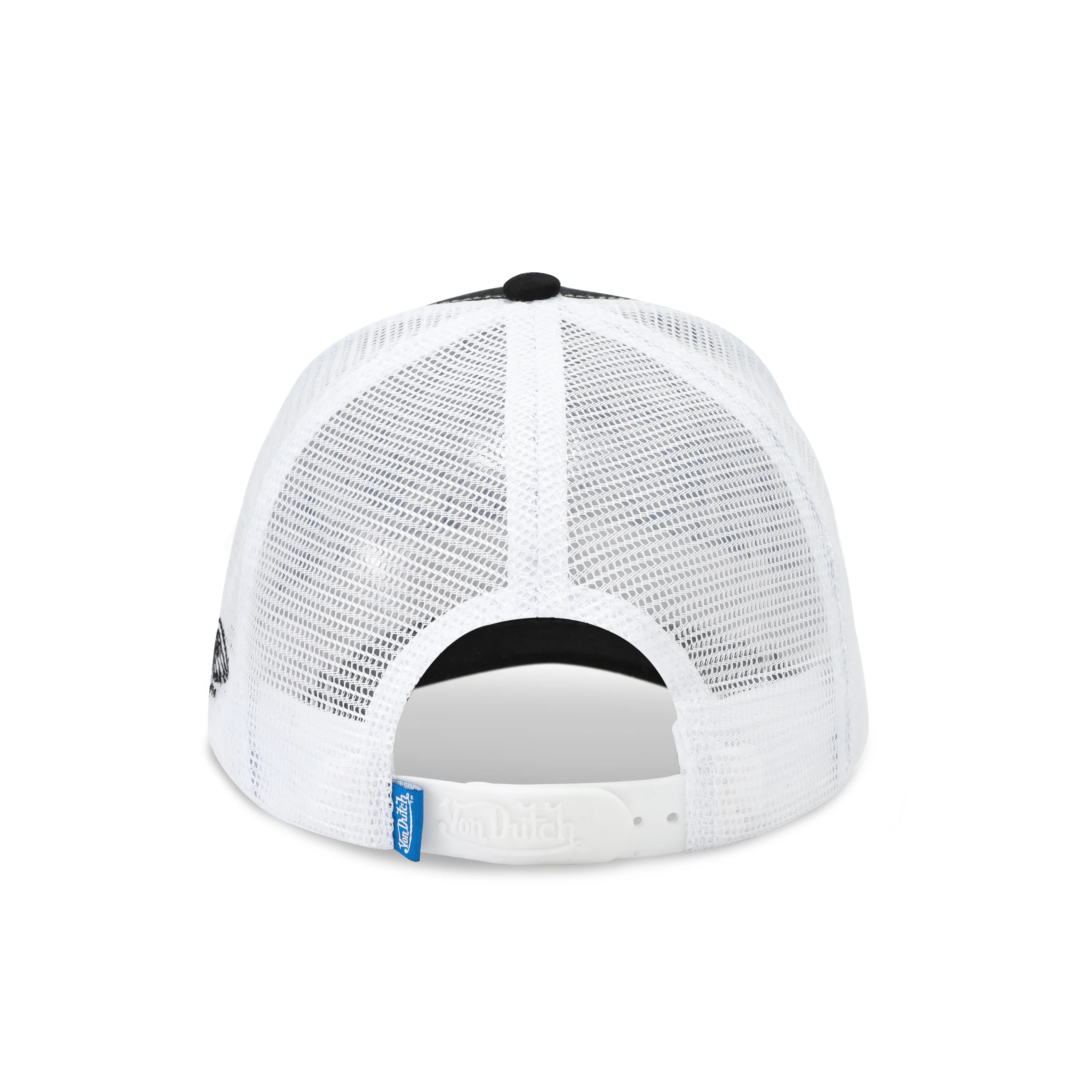 Suede Trucker Hat - Black and Blue