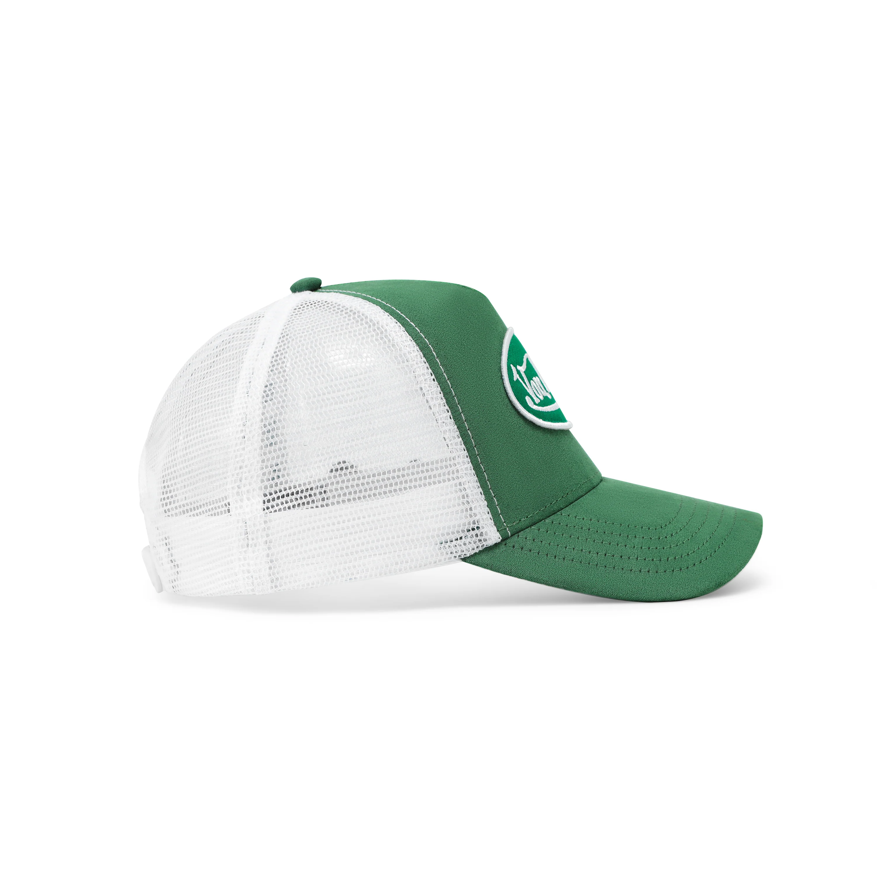 936-suede-trucker-hat-green-and-white-5.webp Suede Trucker Hat - Green and White