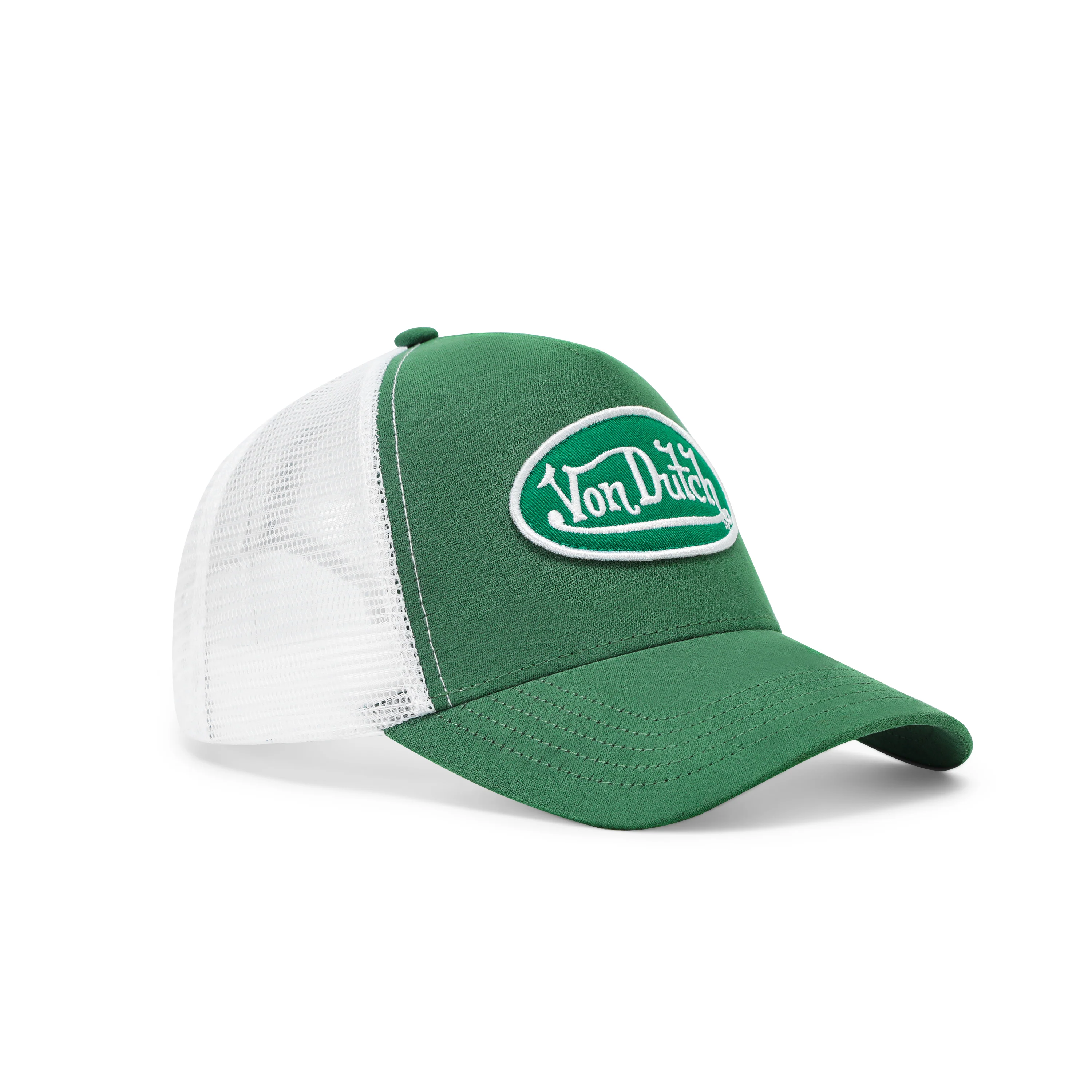 936-suede-trucker-hat-green-and-white-6.webp Suede Trucker Hat - Green and White