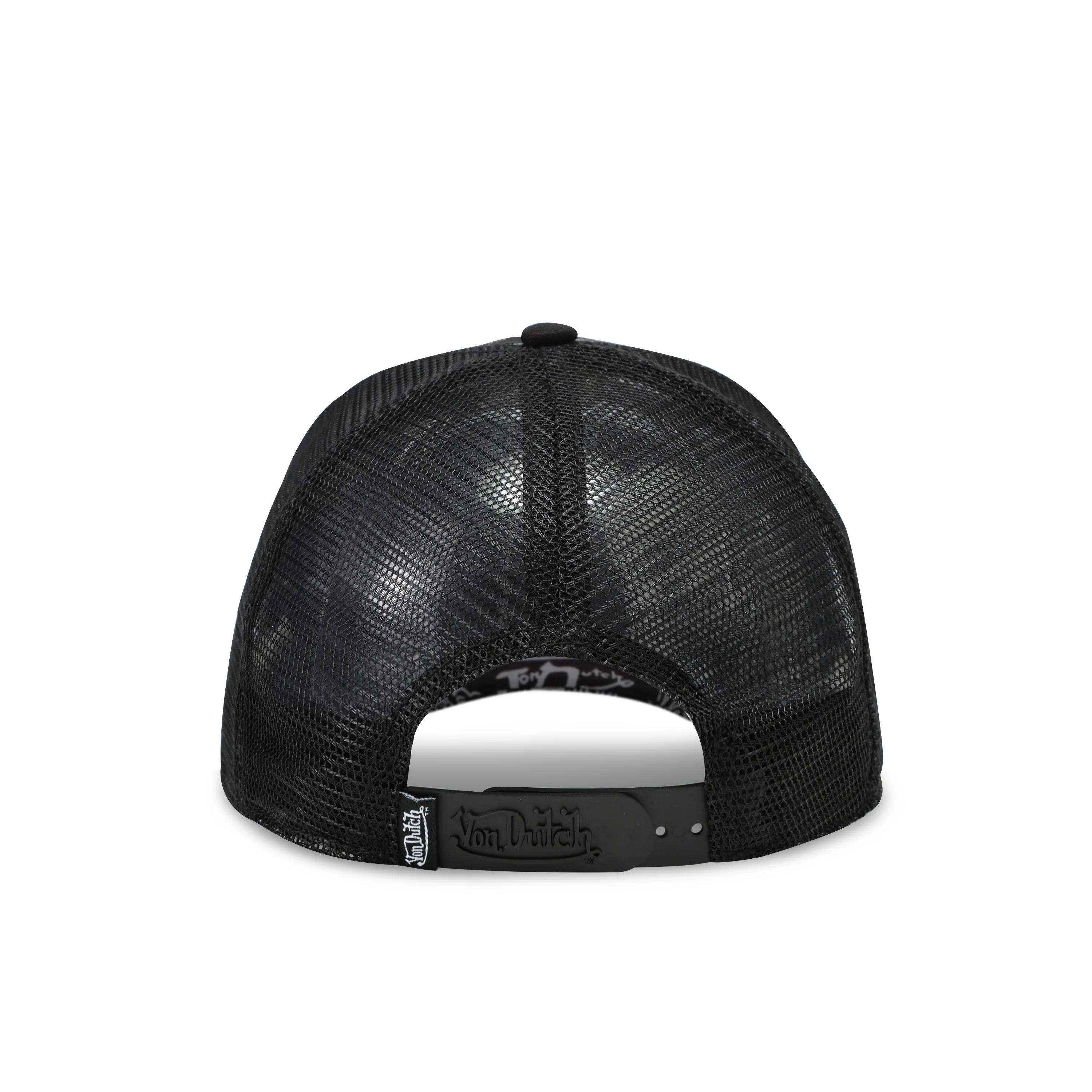 Logo Stamp Trucker Hat - Black and Pink