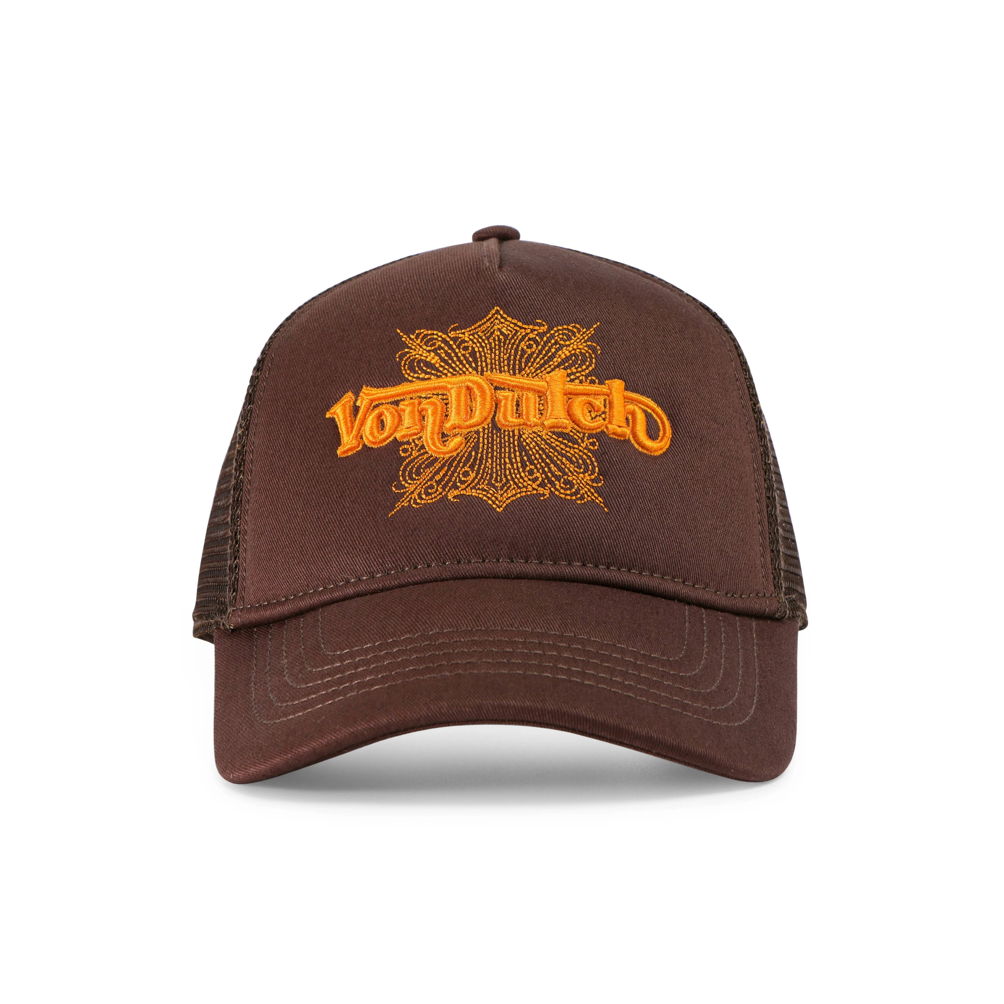 970-foam-chopper-trucker-hat-brown-orange-1.webp Foam Chopper Trucker Hat - Brown & Orange