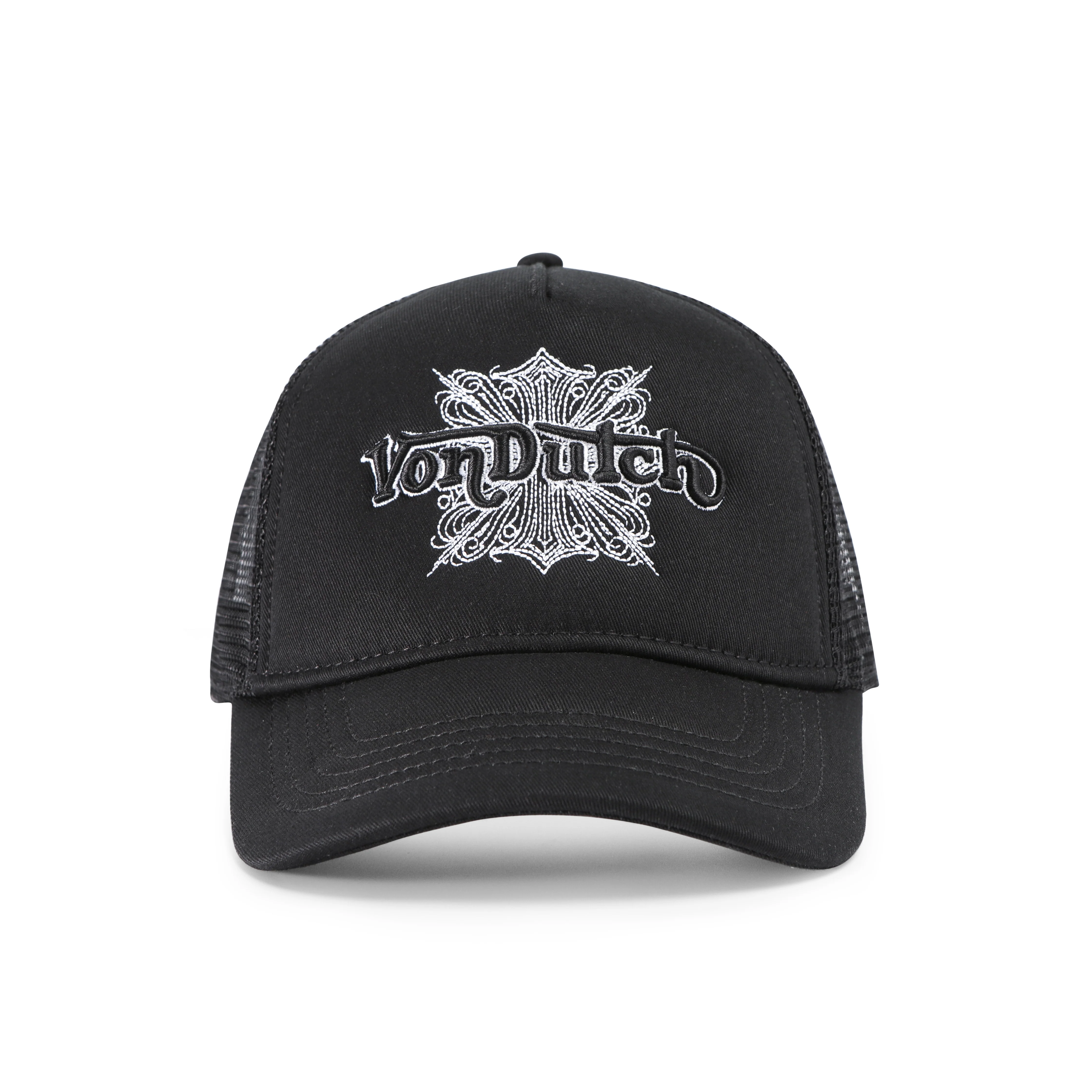 972-foam-chopper-trucker-hat-black-white-1.webp Foam Chopper Trucker Hat - Black & White