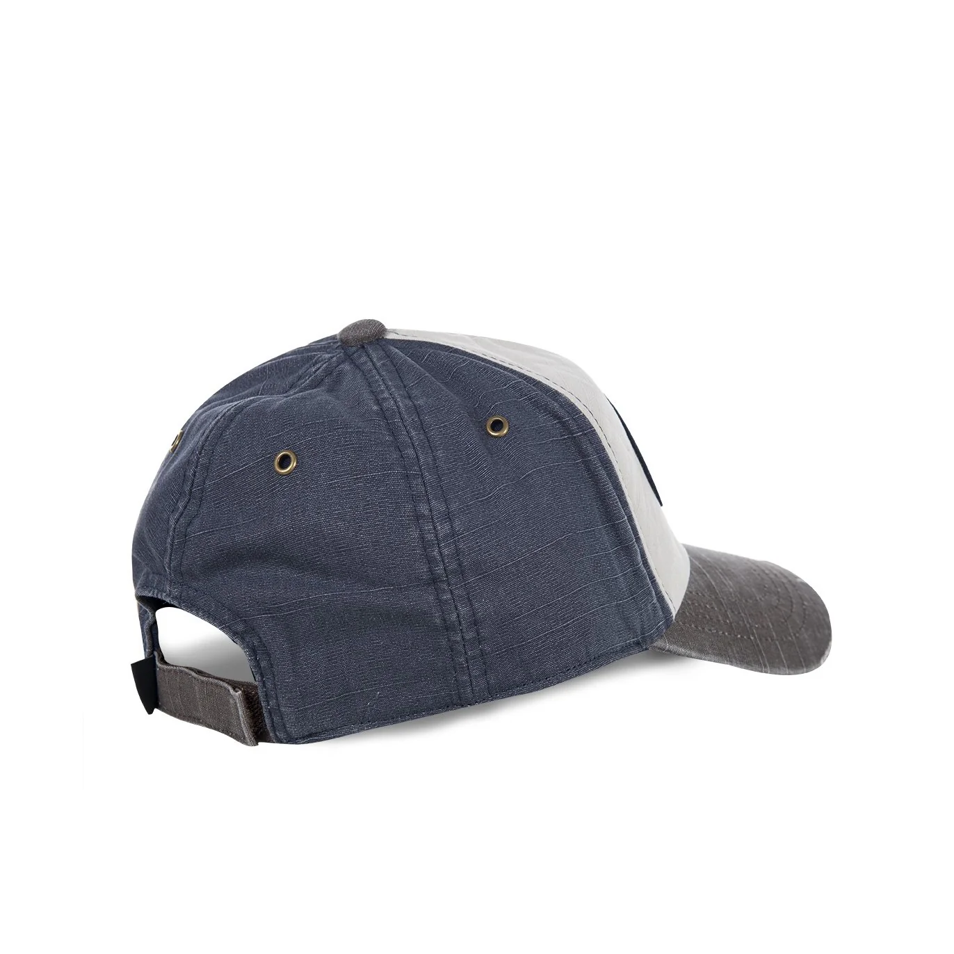 987-jackmwb-grey-navy-distressed-strapback-hat-4.webp JACKMWB Grey & Navy Distressed Strapback Hat