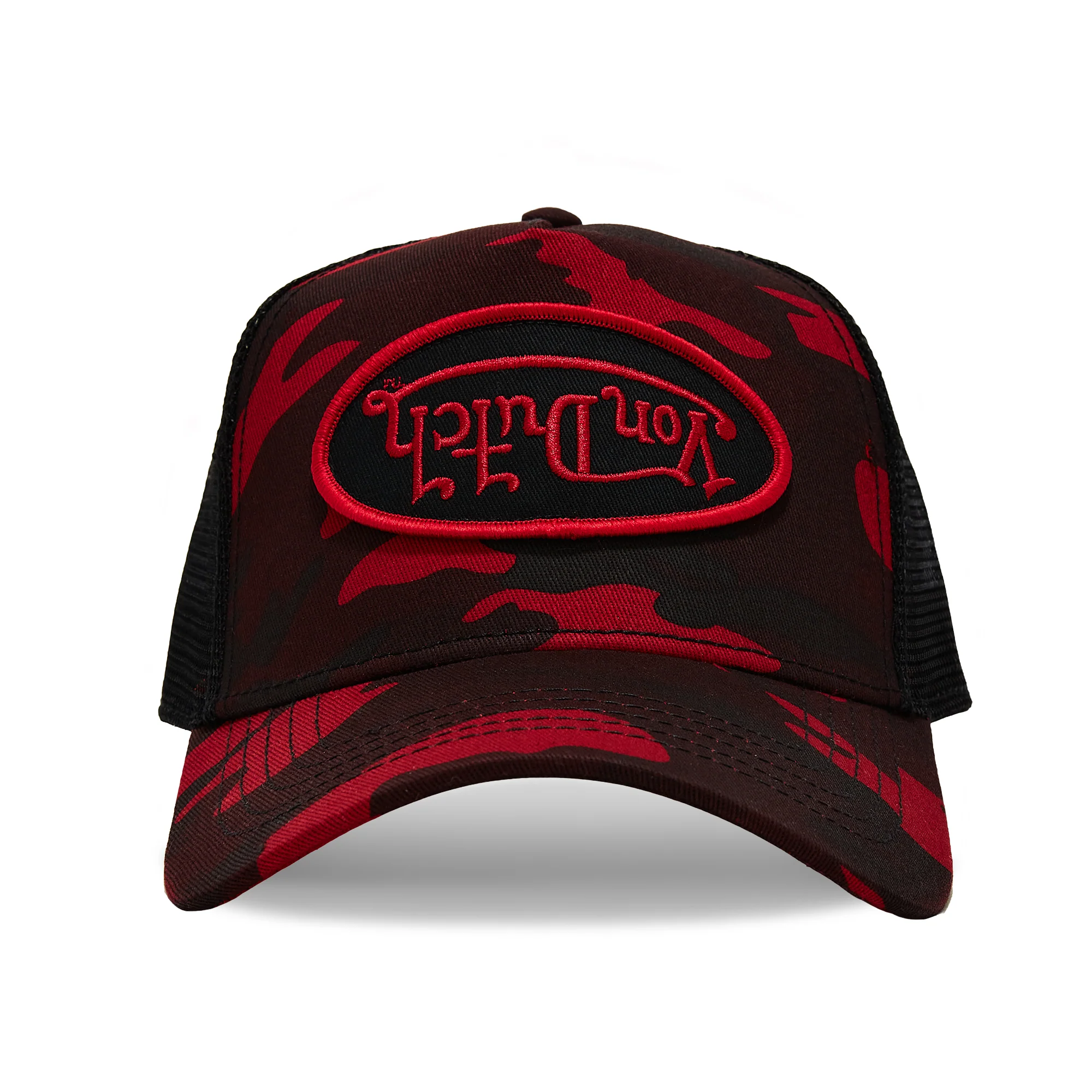 99-red-rambo-camo-trucker-hat-1.webp Red Rambo Camo Trucker Hat