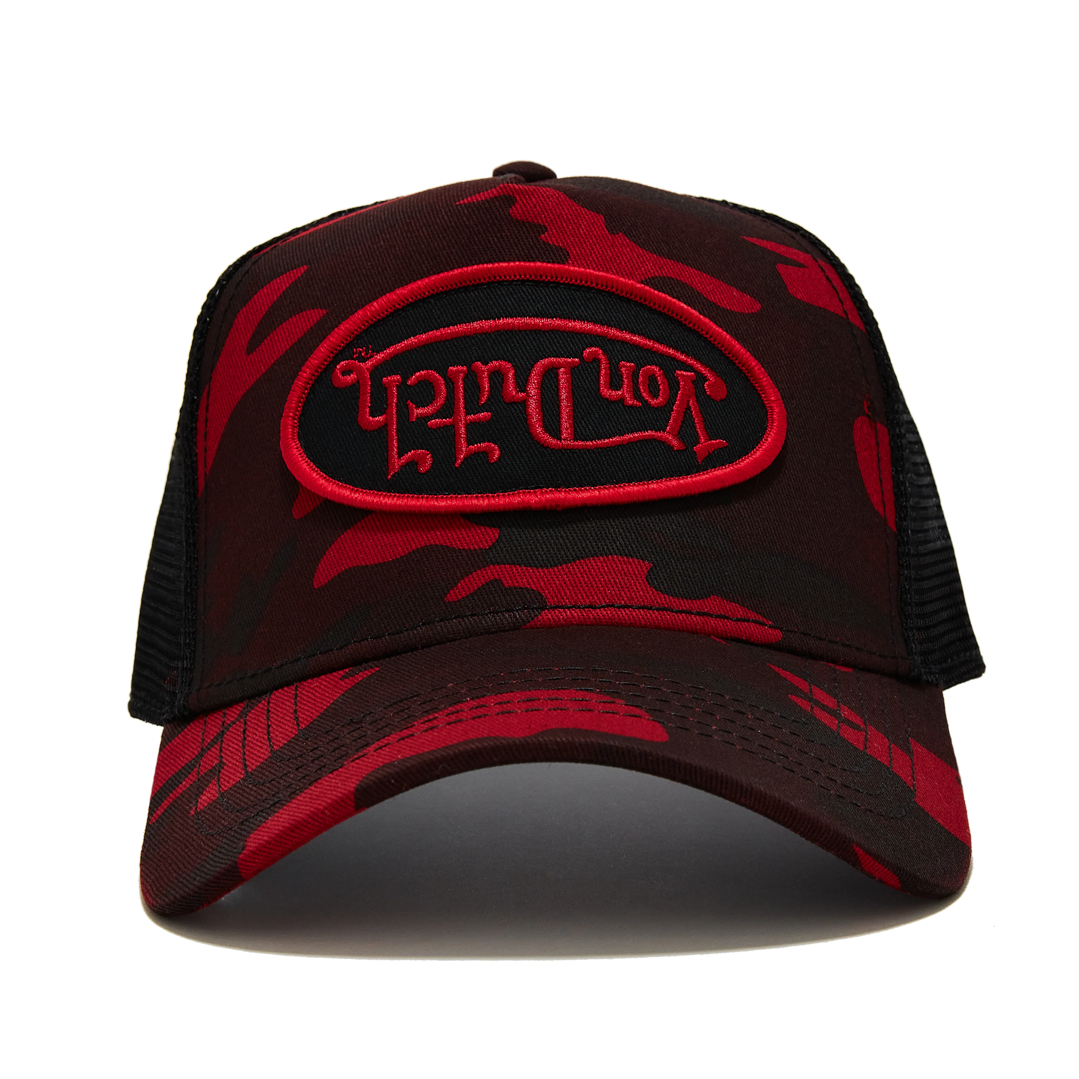 99-red-rambo-camo-trucker-hat-4.webp Red Rambo Camo Trucker Hat