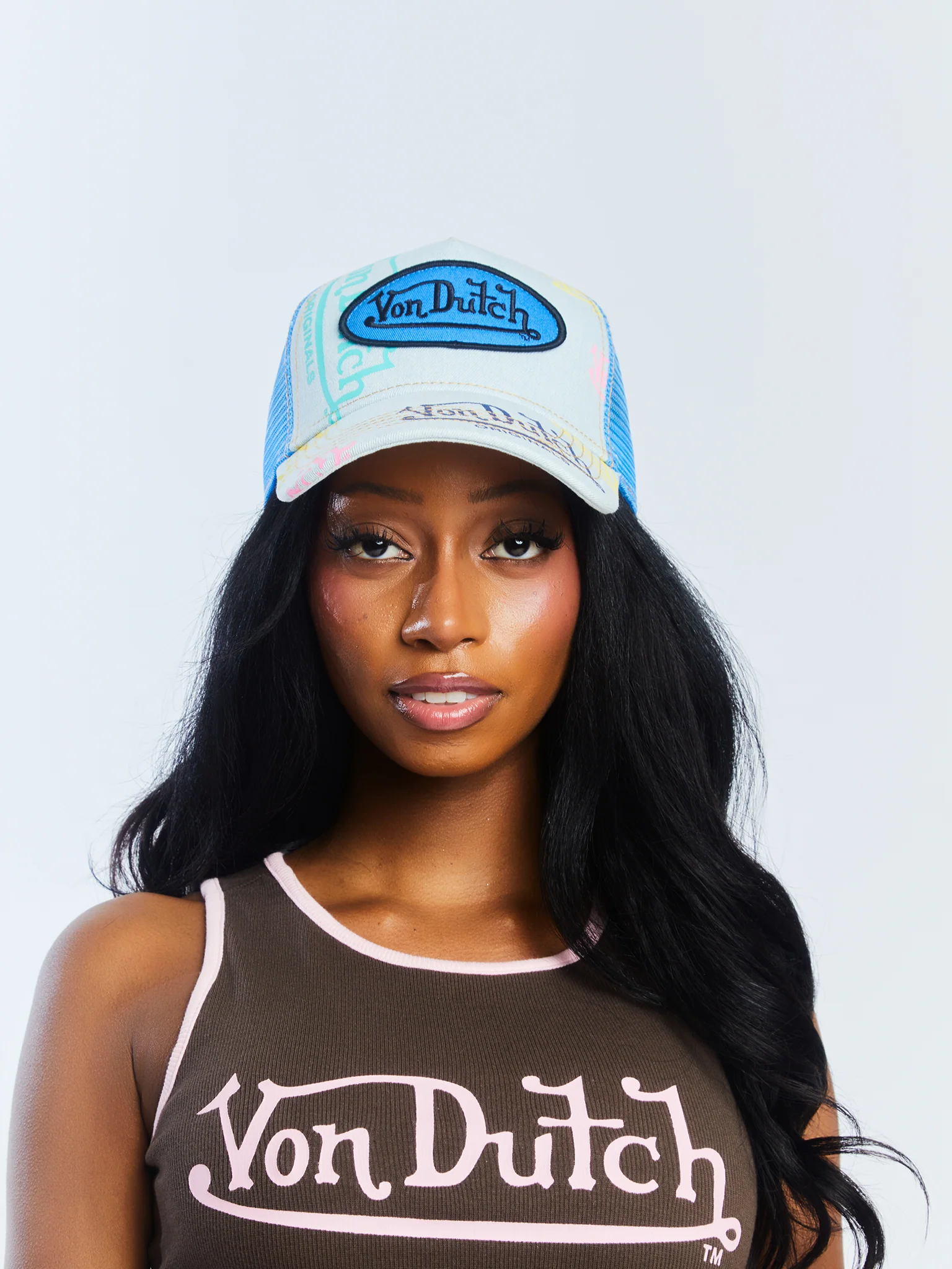 997-von-dutch-light-denim-blue-logo-trucker-hat-5.webp Von Dutch Light Denim Blue Logo Trucker Hat